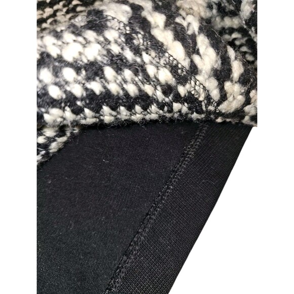 Alembika S/M Womens Sweater Poncho Black White Chunky Knit Oversized - Picture 14 of 15